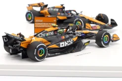 2-Car Set Norris #4 & Piastri #81 McLaren Konstrukteurs-Weltmeister Formel 1 2024 1:43 Spark
