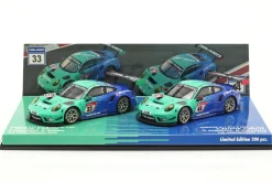 2-Car Set Porsche 911 GT3 R #44 #33 24h Nürburgring 2020 Falken Motorsports 1:43 Minichamps