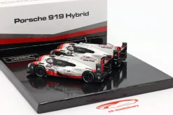 2-Car Set Porsche 919 Hybrid #1 #2 Sieger 24h LeMans 2017 1:43 Ixo