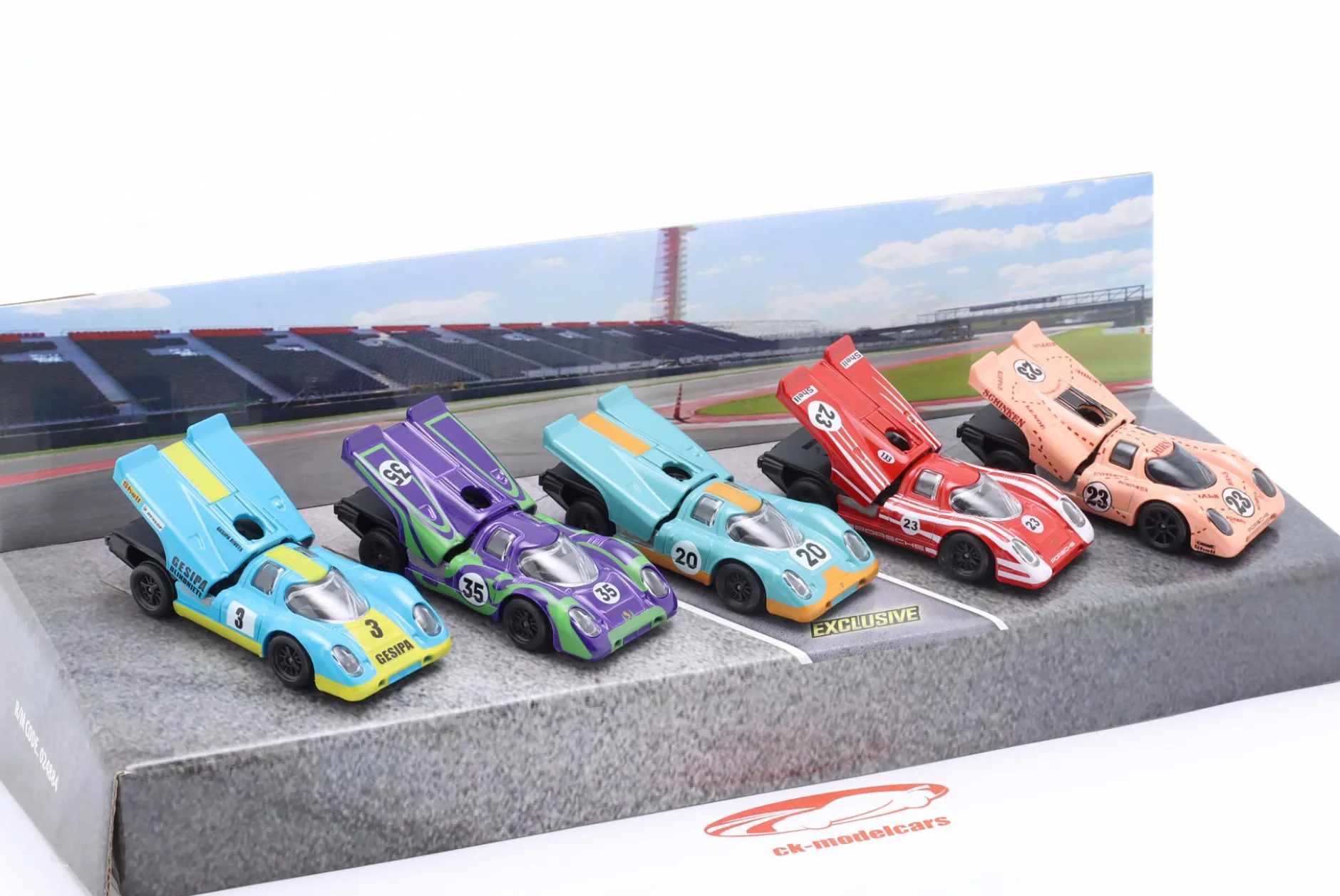 5-Car Set Porsche 917 KH Edition Geschenkpack 1:64 Majorette