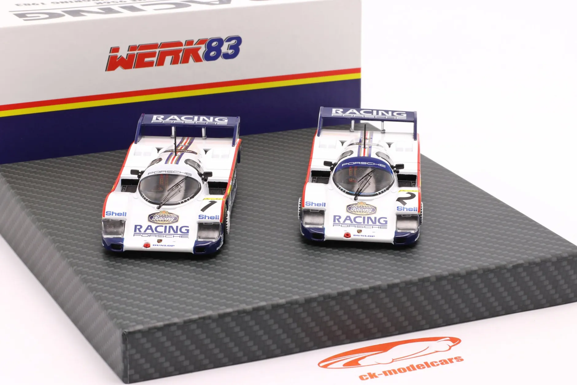 2-Car Set Porsche 956K #1 & #2 1000km Nürburgring 1983 1:43 Werk83