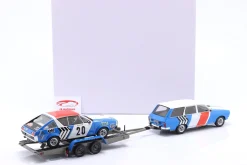 3-Car Set Rallye Monte Carlo 1975: Renault R17 Gordini #20 & R12 mit Trailer 1:18 OttOmobile