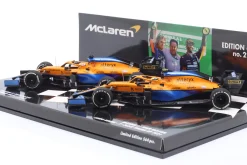 2-Car Set Ricciardo #3 Sieger & Norris #4 2nd Italien GP Formel 1 2021 1:43 Minichamps