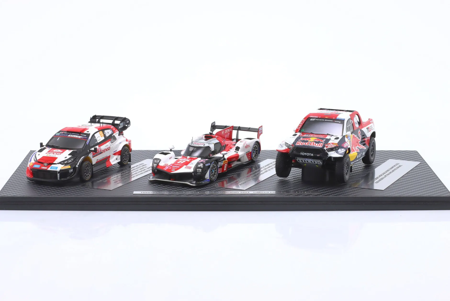 3-Car Set Toyota Gazoo Racing Triple Champion 2023 1:43 Spark