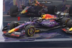 2-Car Set Verstappen #1 & Perez #11 Las Vegas GP Formel 1 Weltmeister 2023 1:43 Minichamps