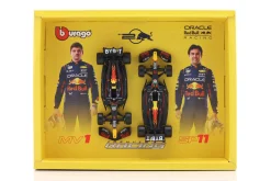 2-Car Set Verstappen #1 & Perez #11 Red Bull RB20 Formel 1 2024 1:43 Bburago