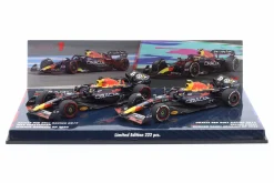 2-Car Set Verstappen #1 & Perez #11 Sieger Bahrain & Saudi-Arabien GP Formel 1 2023 1:43 Minichamps