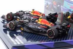 2-Car Set Verstappen #1 & Perez #11 Sieger Bahrain & Saudi-Arabien GP Formel 1 2023 1:43 Minichamps