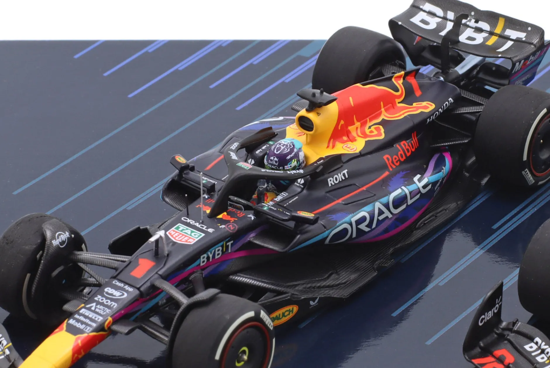3-Car Set Verstappen Sieger Miami / USA / Las Vegas GP Formel 1 Weltmeister 2023 1:43 Minichamps