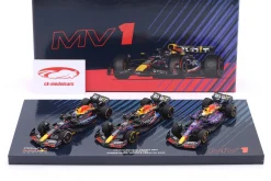 3-Car Set Verstappen Sieger Miami / USA / Las Vegas GP Formel 1 Weltmeister 2023 1:43 Minichamps