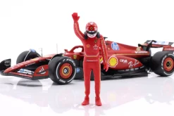 Charles Leclerc Ferrari SF-24 #16 Formel 1 2024 mit Figur 1:24 Bburago