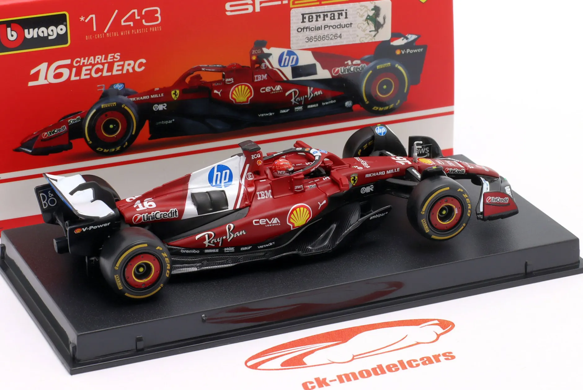 Charles Leclerc Ferrari SF-25 #16 Formel 1 2025 1:43 Bburago