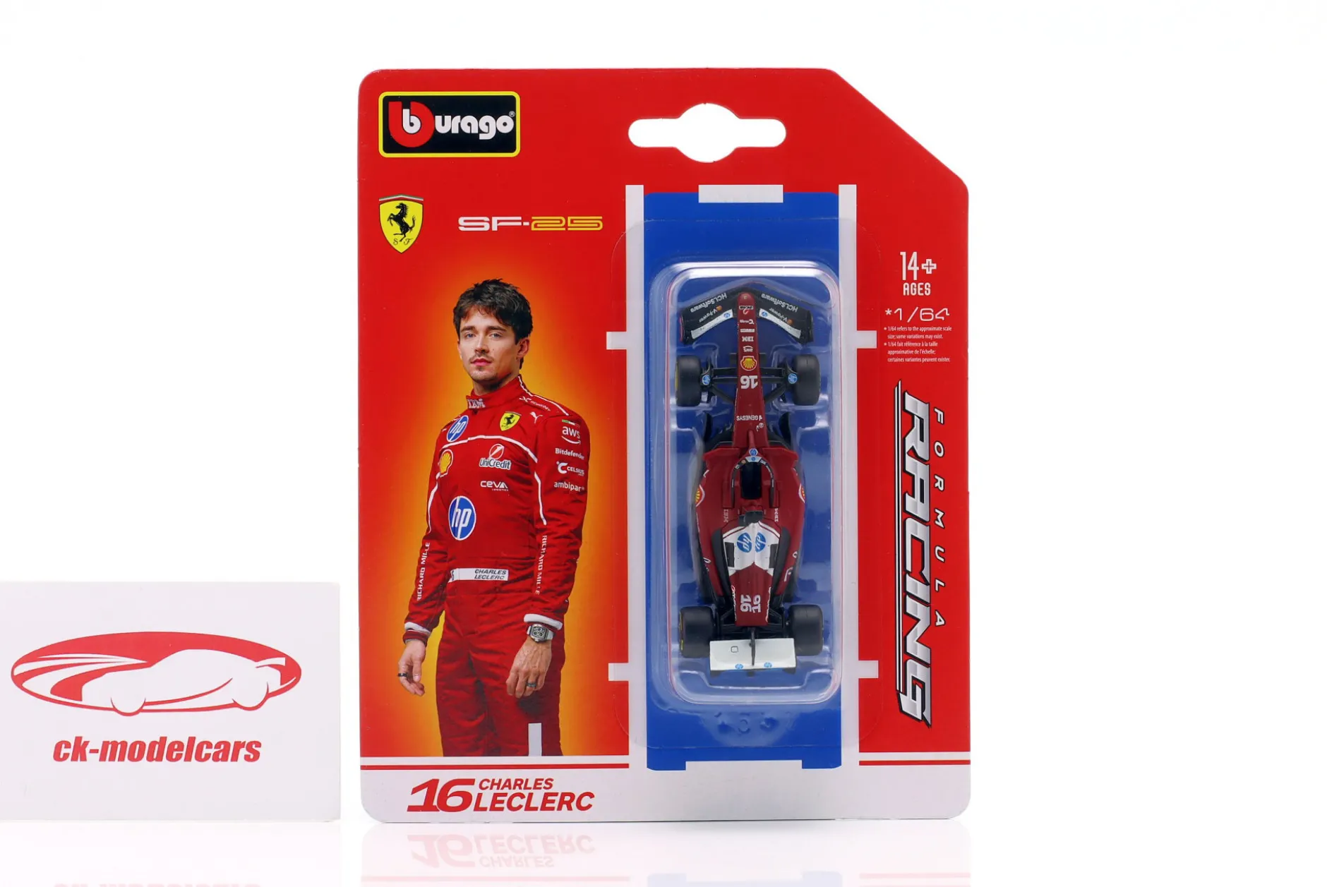 Charles Leclerc Ferrari SF-25 #16 Formel 1 2025 1:64 Bburago