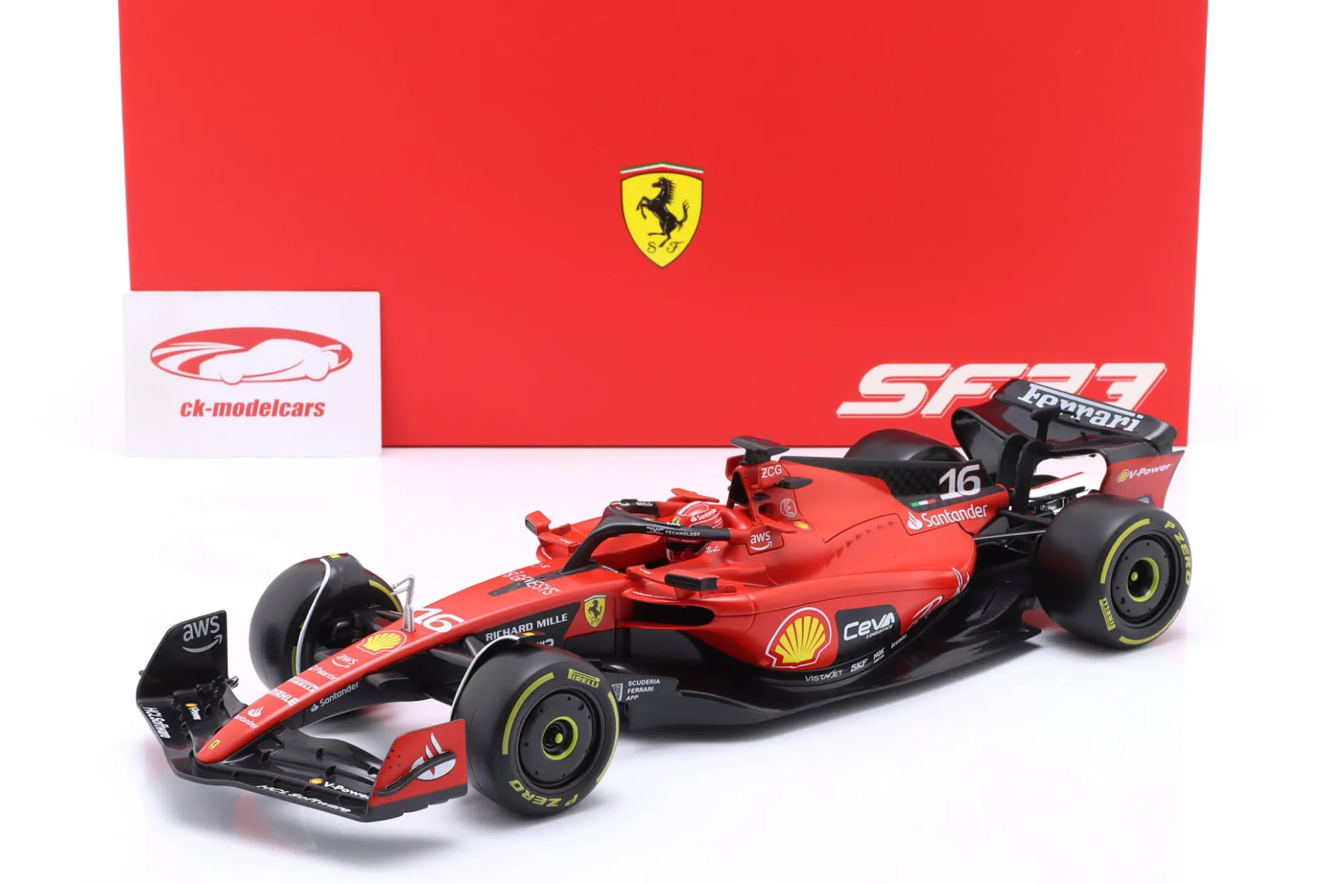 Charles Leclerc Ferrari SF-23 #16 Formel 1 2023 1:18 Bburago