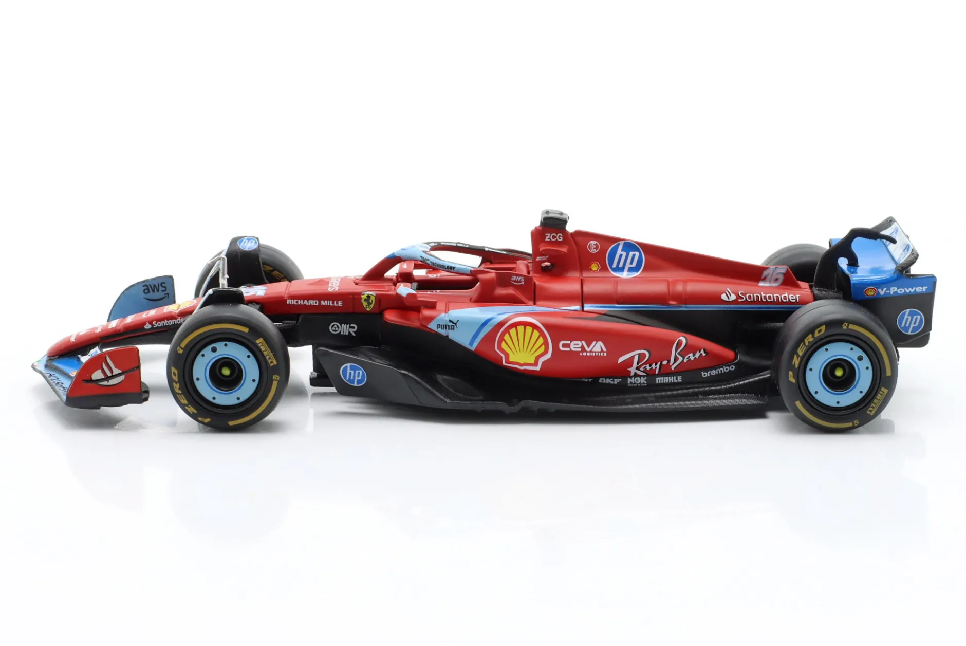 Charles Leclerc Ferrari SF-24 #16 2nd Miami GP Formel 1 2024 1:43 Bburago