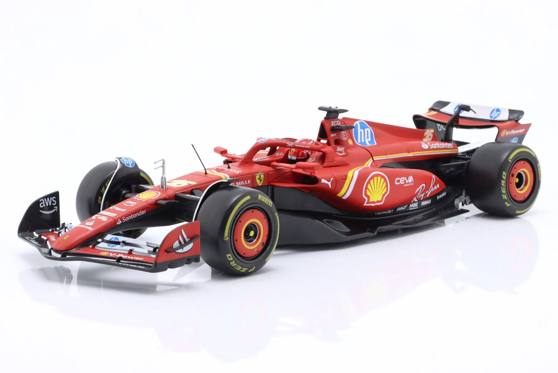 Charles Leclerc Ferrari SF-24 #16 3rd Imola GP Formel 1 2024 1:18 Bburago