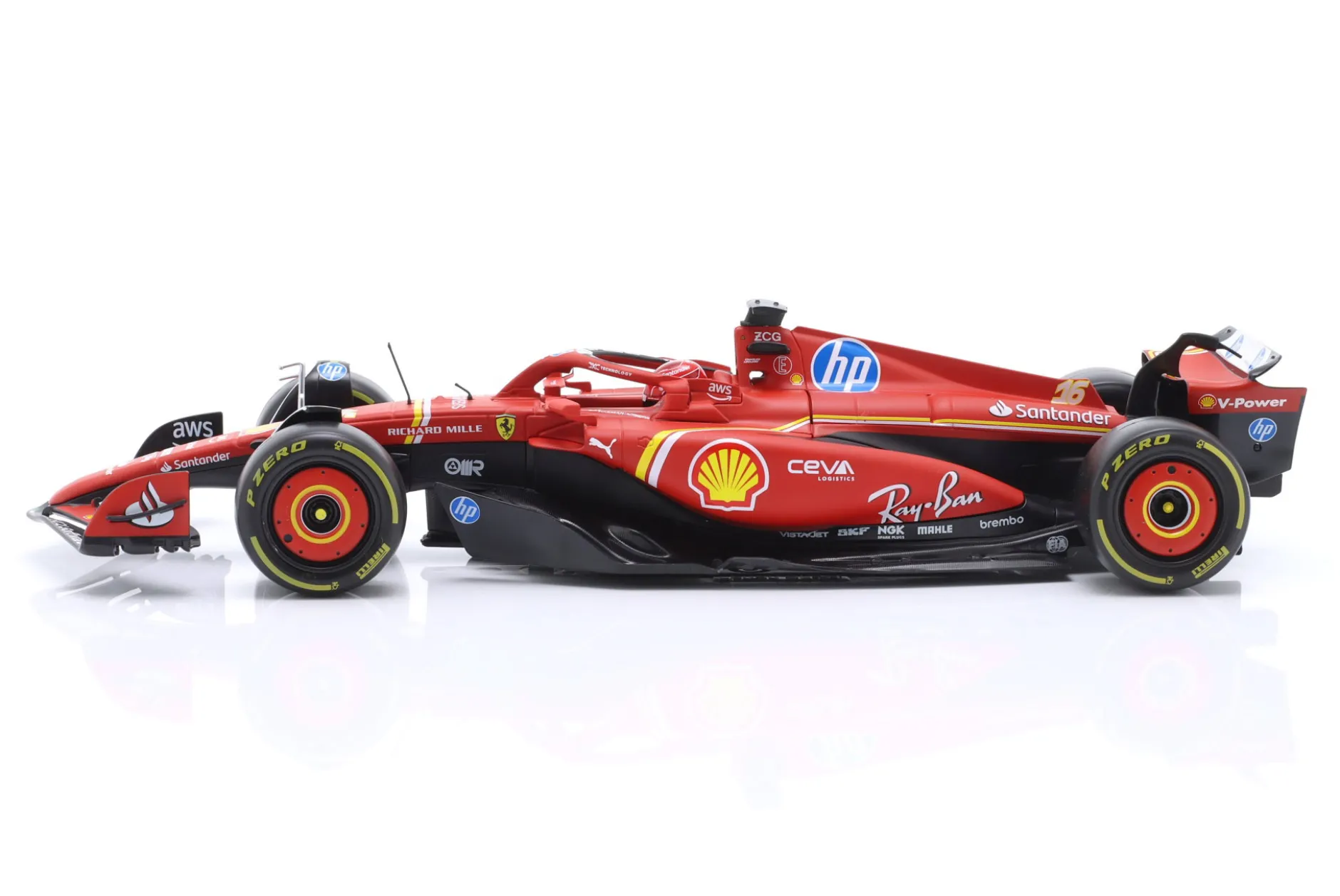Charles Leclerc Ferrari SF-24 #16 3rd Imola GP Formel 1 2024 1:18 Bburago