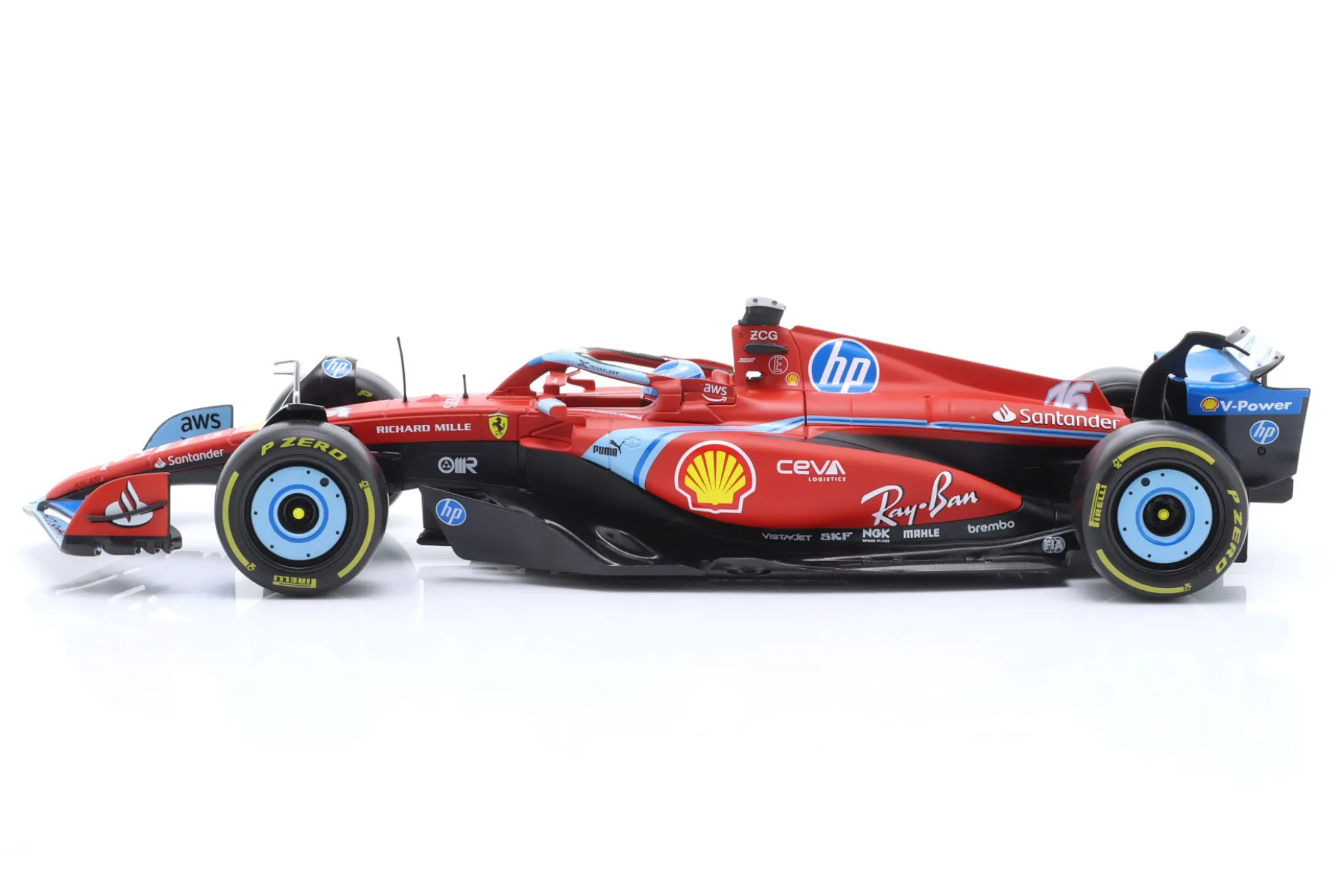 Charles Leclerc Ferrari SF-24 #16 3rd Miami GP Formel 1 2024 1:18 Bburago