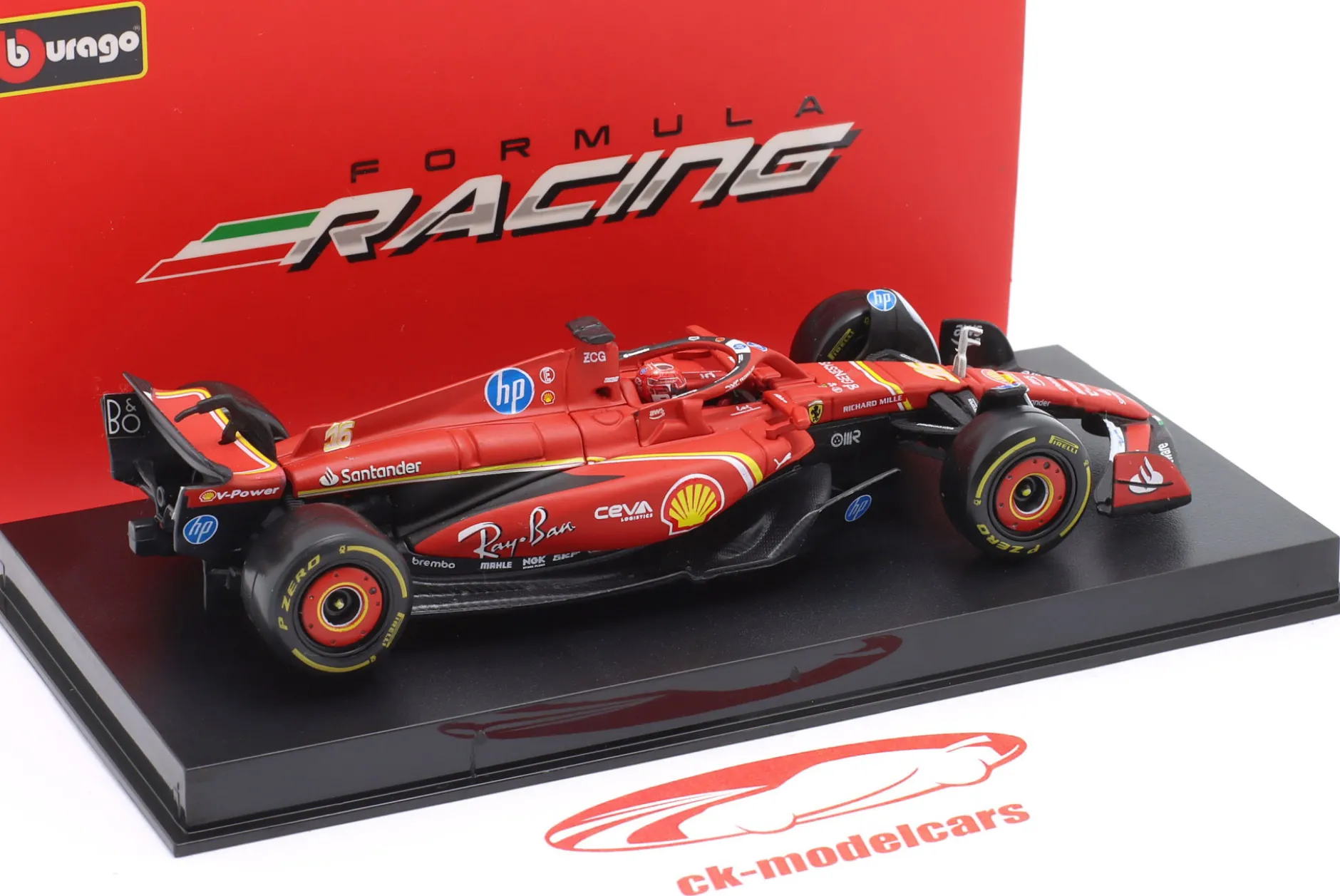 Charles Leclerc Ferrari SF-24 #16 3rd Imola GP Formel 1 2024 1:43 Bburago