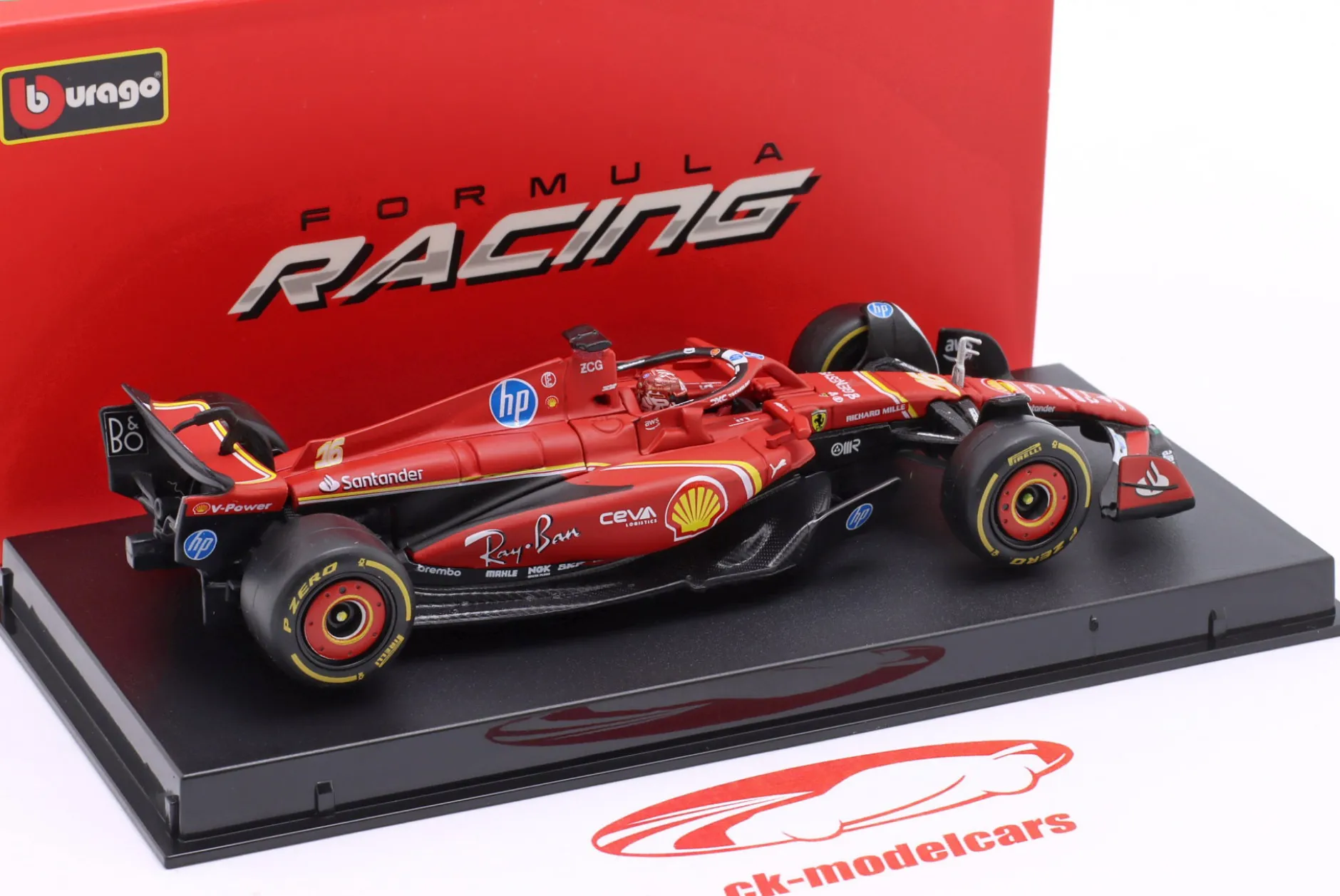 Charles Leclerc Ferrari SF-24 #16 Sieger Monaco GP Formel 1 2024 1:43 Bburago