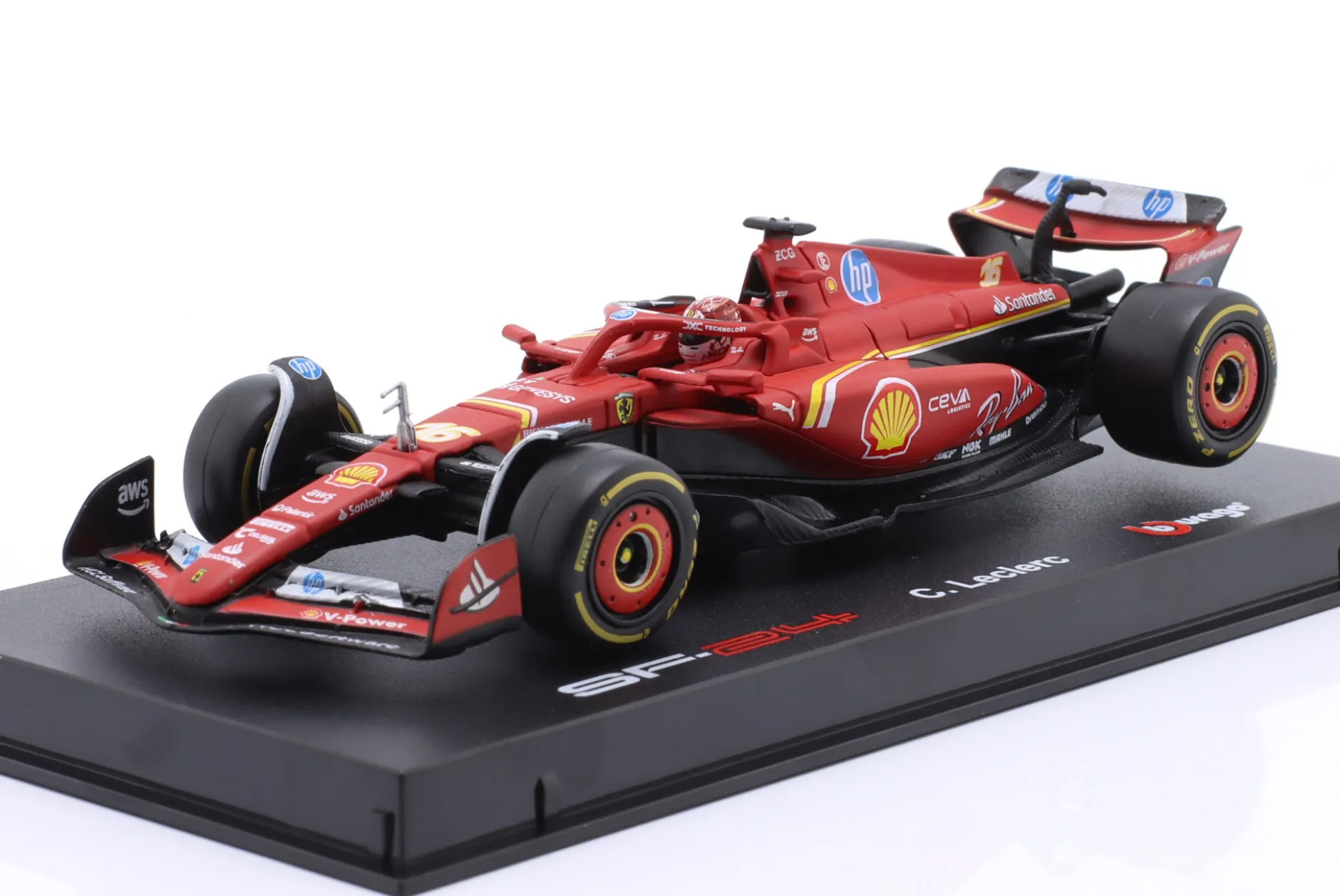 Charles Leclerc Ferrari SF-24 #16 Sieger Monaco GP Formel 1 2024 1:43 Bburago