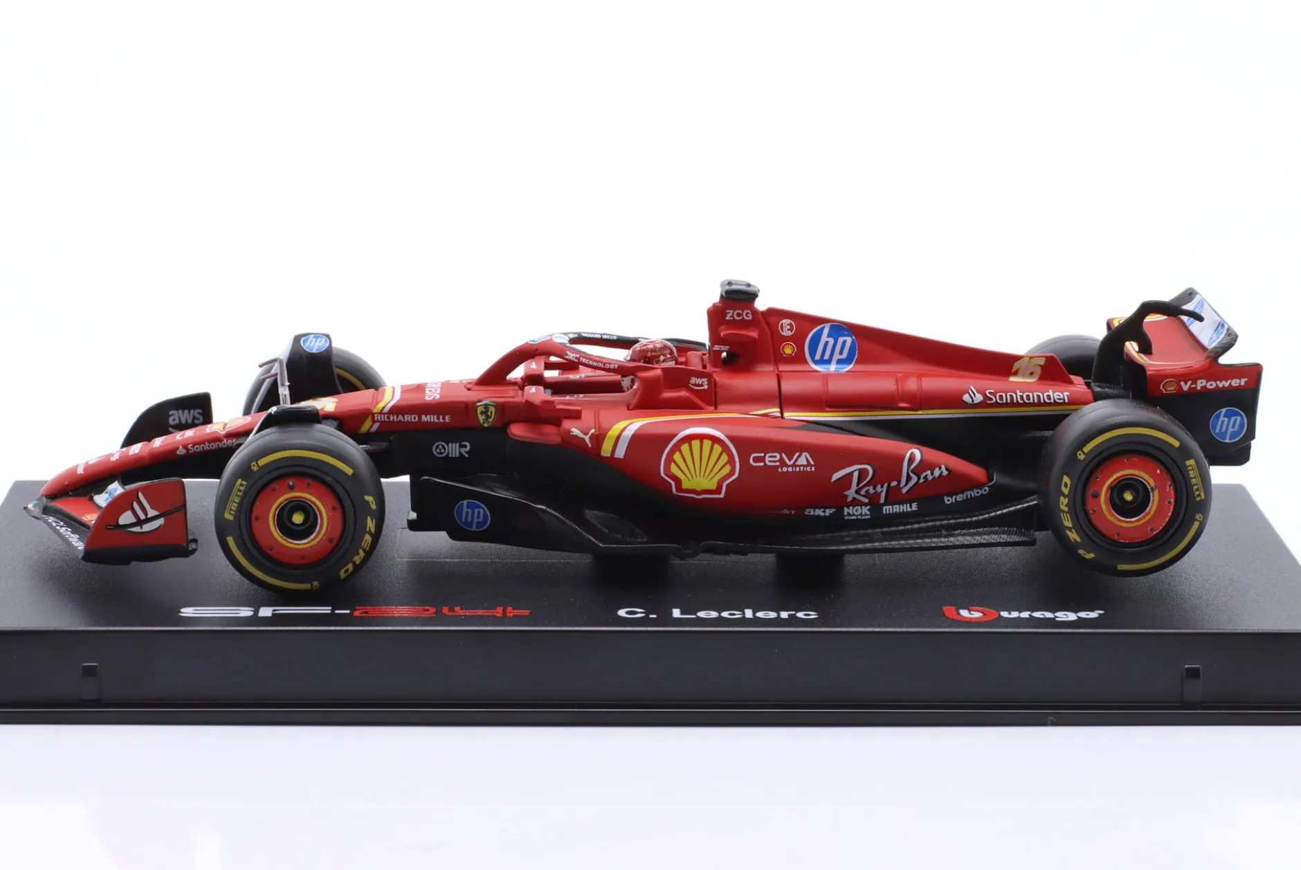 Charles Leclerc Ferrari SF-24 #16 Sieger Monaco GP Formel 1 2024 1:43 Bburago