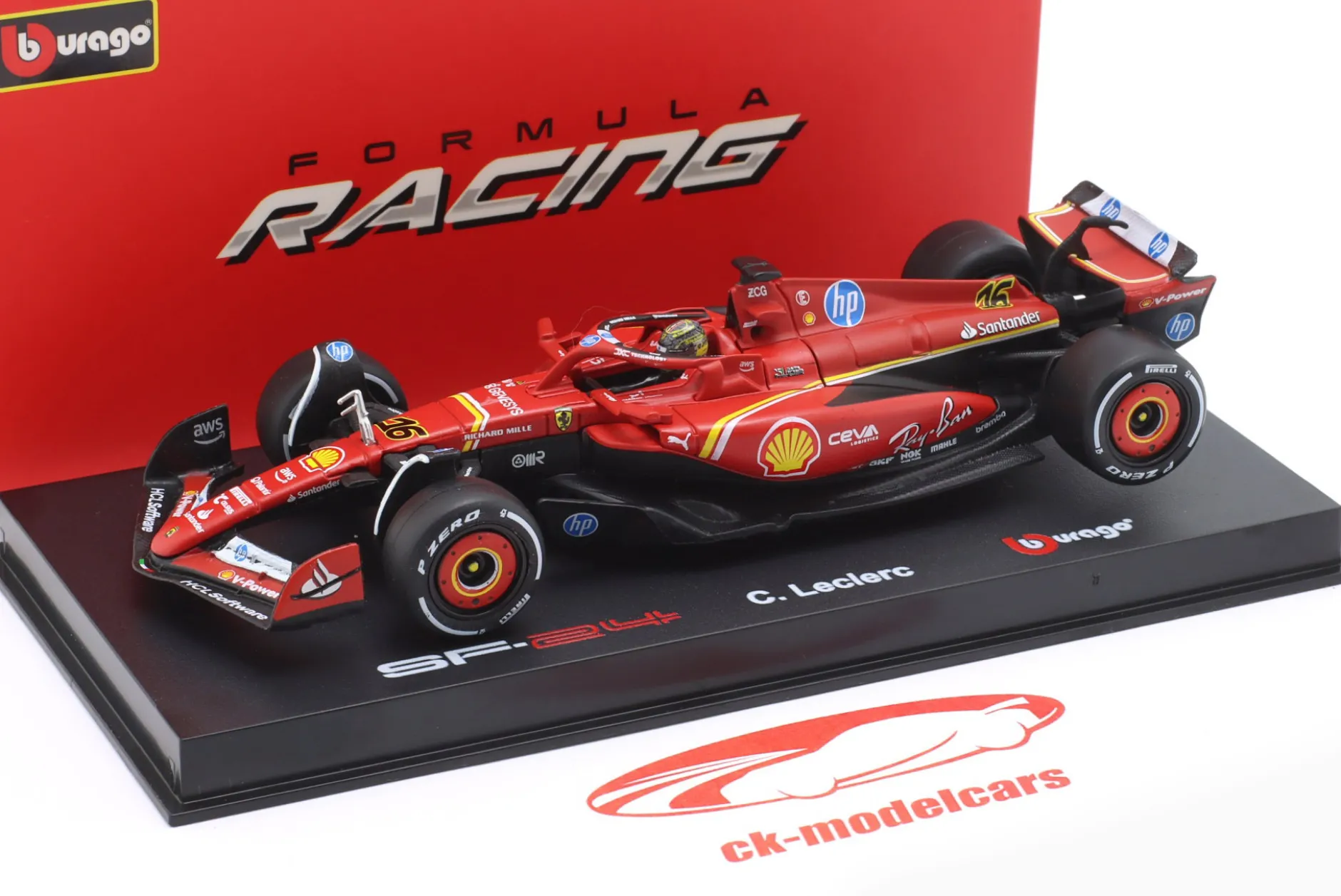 Charles Leclerc Ferrari SF-24 #16 Sieger Italien GP Formel 1 2024 1:43 Bburago