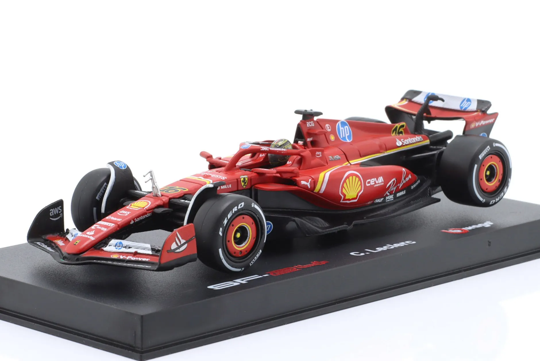 Charles Leclerc Ferrari SF-24 #16 Sieger Italien GP Formel 1 2024 1:43 Bburago