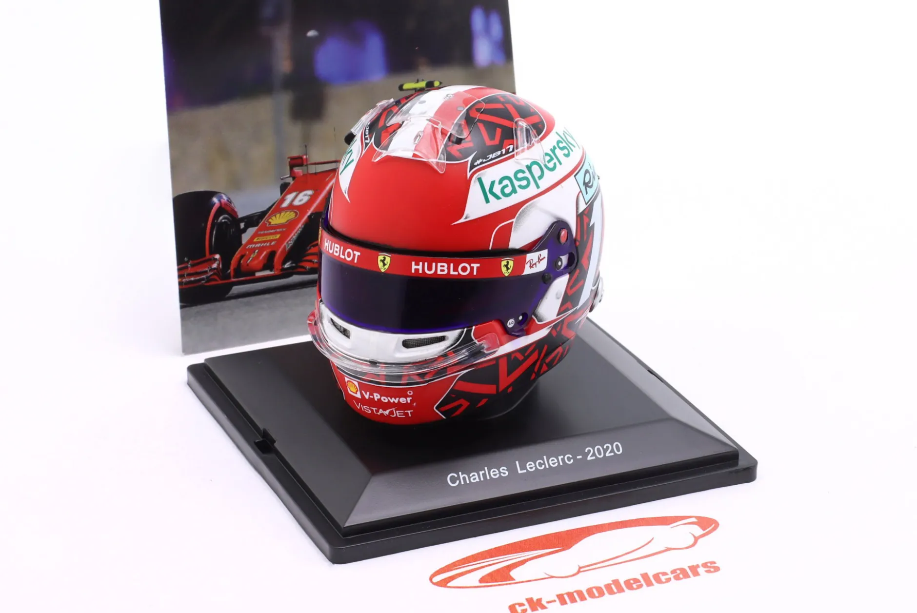 Charles Leclerc Scuderia Ferrari #16 Formel 1 2020 Helm 1:5 Spark Editions