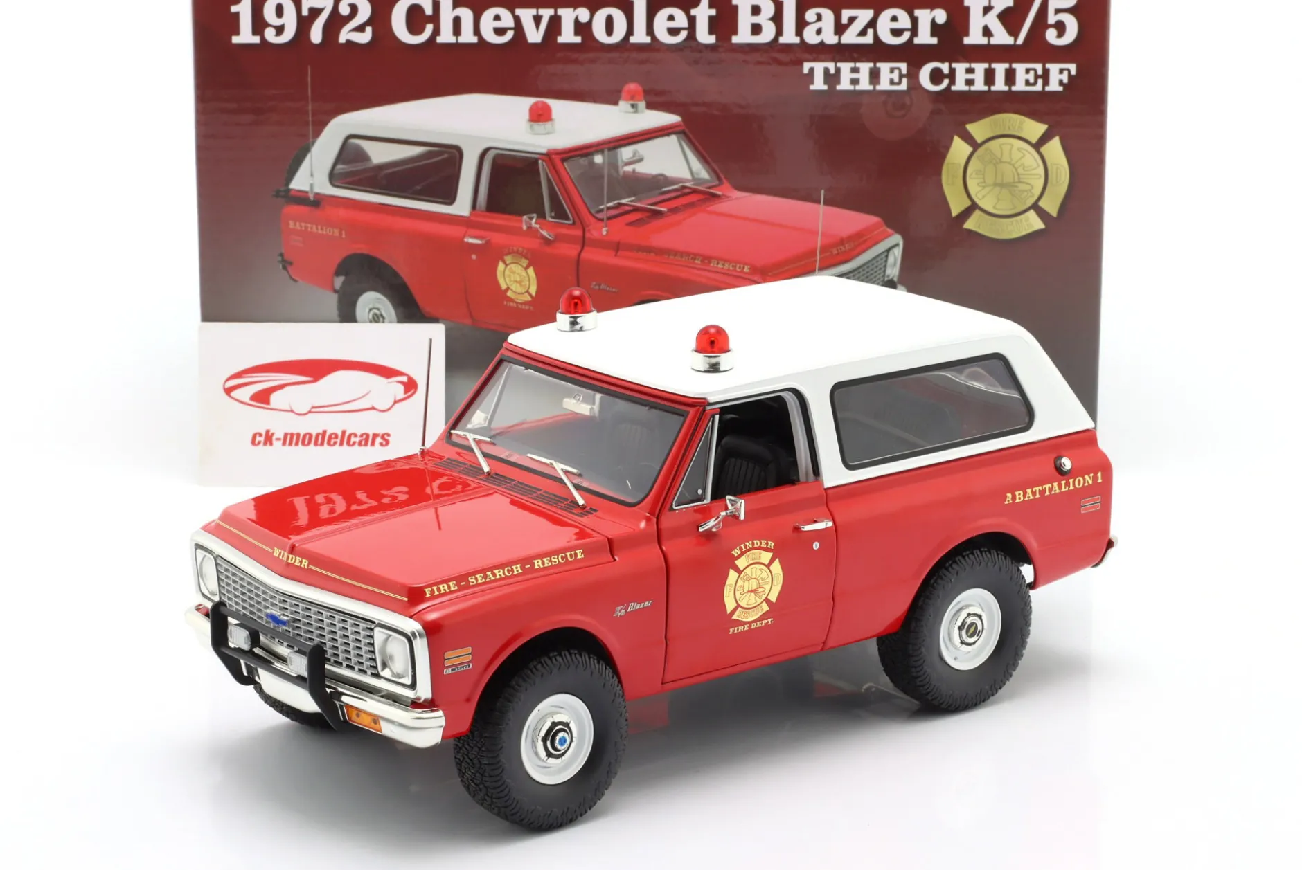 Chevrolet Blazer K/5 The Chief Baujahr 1972 rot 1:18 GMP