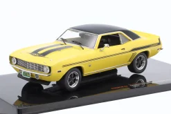 Chevrolet Camaro Yenko SYC Baujahr 1969 gelb / schwarz 1:43 Ixo