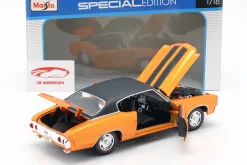 Chevrolet Chevelle SS 454 Sport Coupe 1971 orange metallic / schwarz 1:18 Maisto