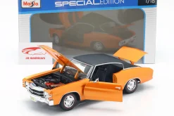 Chevrolet Chevelle SS 454 Sport Coupe 1971 orange metallic / schwarz 1:18 Maisto