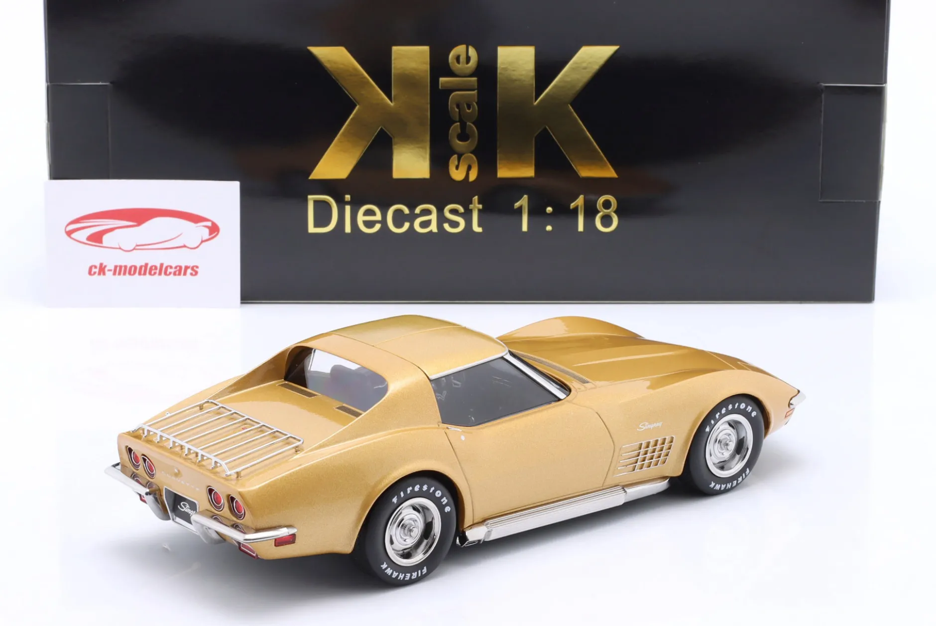 Chevrolet Corvette C3 Baujahr 1972 gold metallic 1:18 KK-Scale
