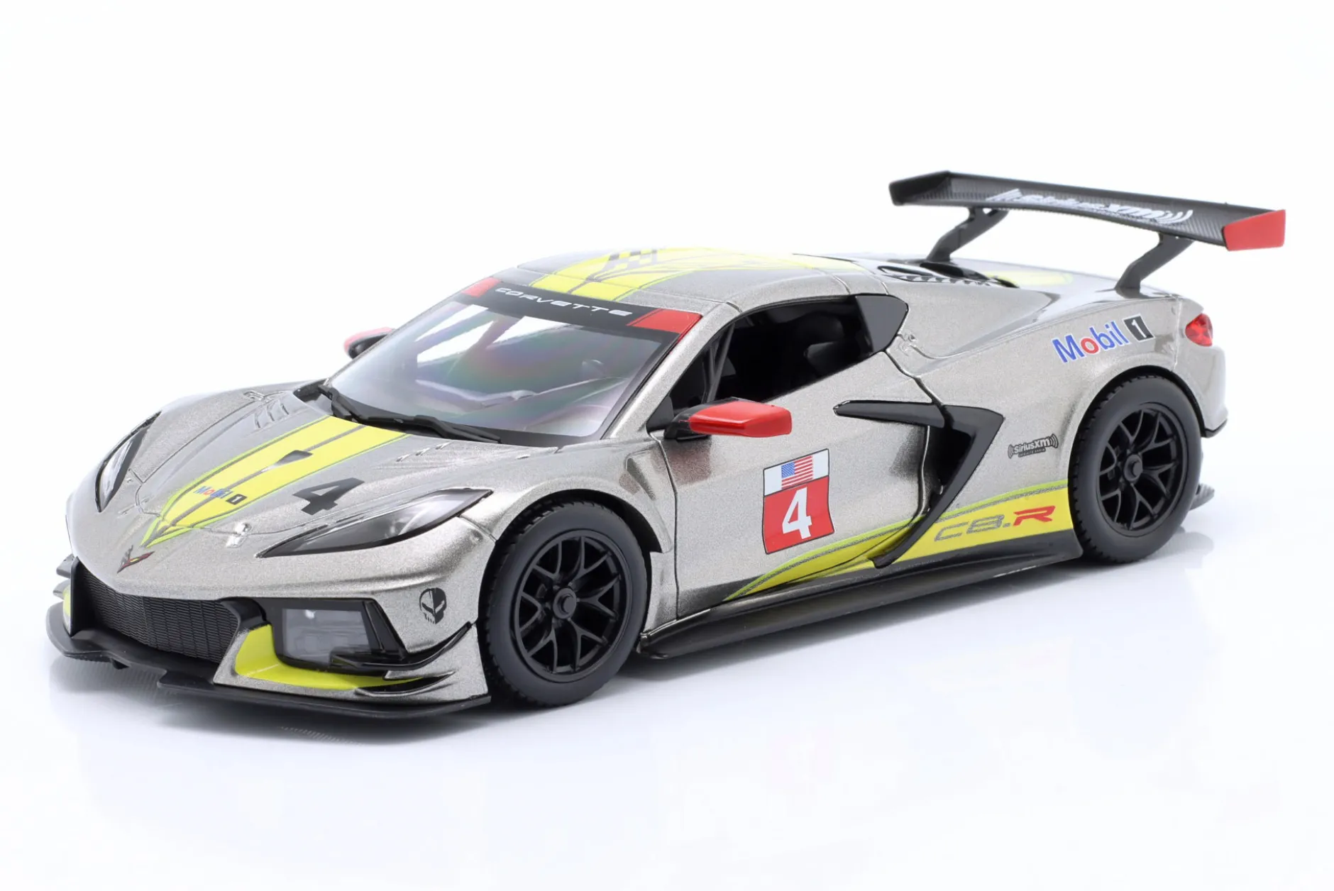 Chevrolet Corvette C8.R #4 Presentation Car 2020 grau / gelb 1:24 Bburago