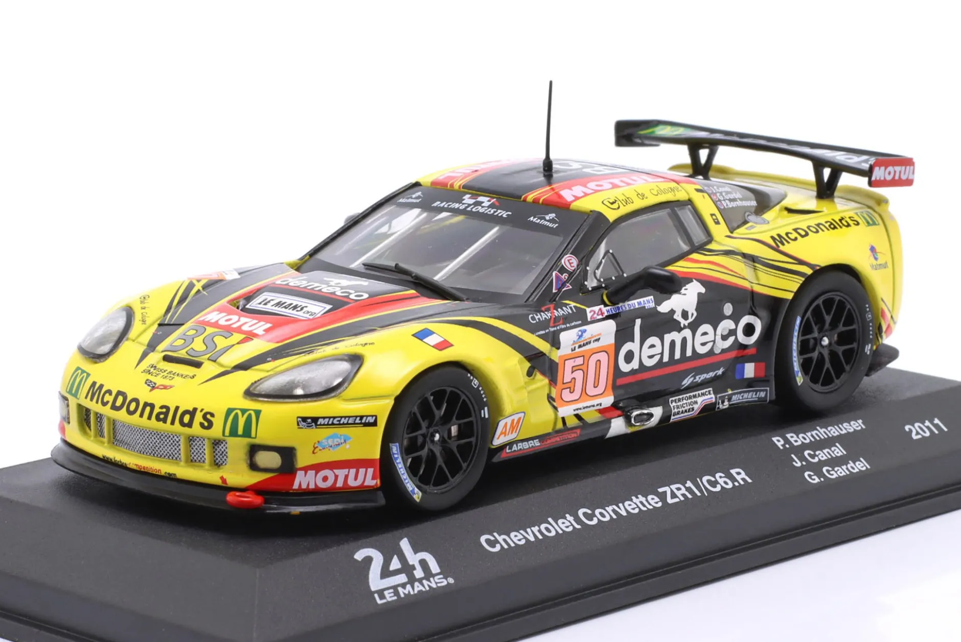 Chevrolet Corvette C6.R #50 Sieger LMGTE-Am 24h LeMans 2011 Larbre Competition 1:43 Altaya