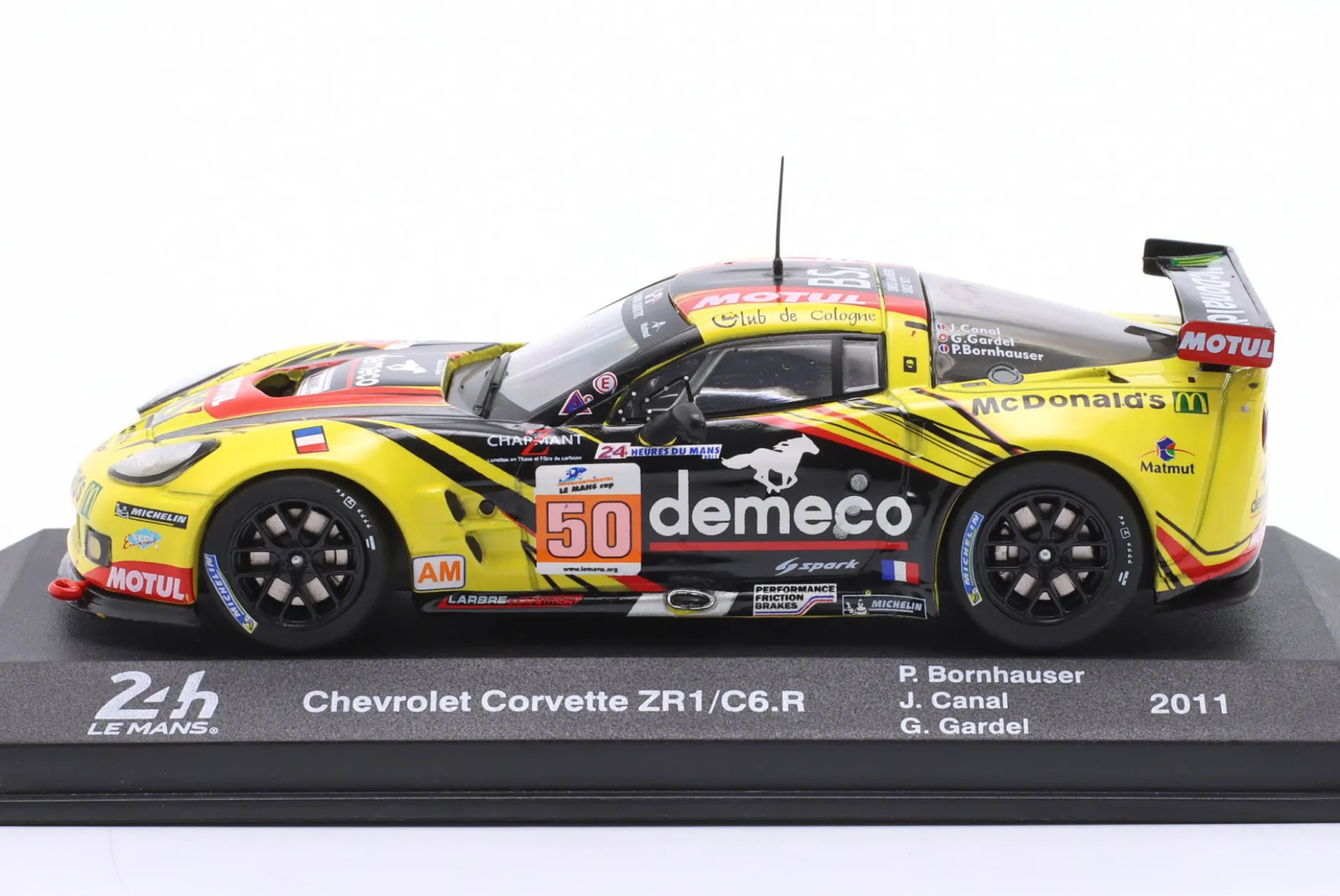 Chevrolet Corvette C6.R #50 Sieger LMGTE-Am 24h LeMans 2011 Larbre Competition 1:43 Altaya
