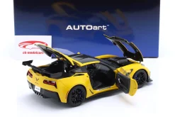 Chevrolet Corvette C7 ZR1 Baujahr 2019 racing gelb 1:18 AUTOart