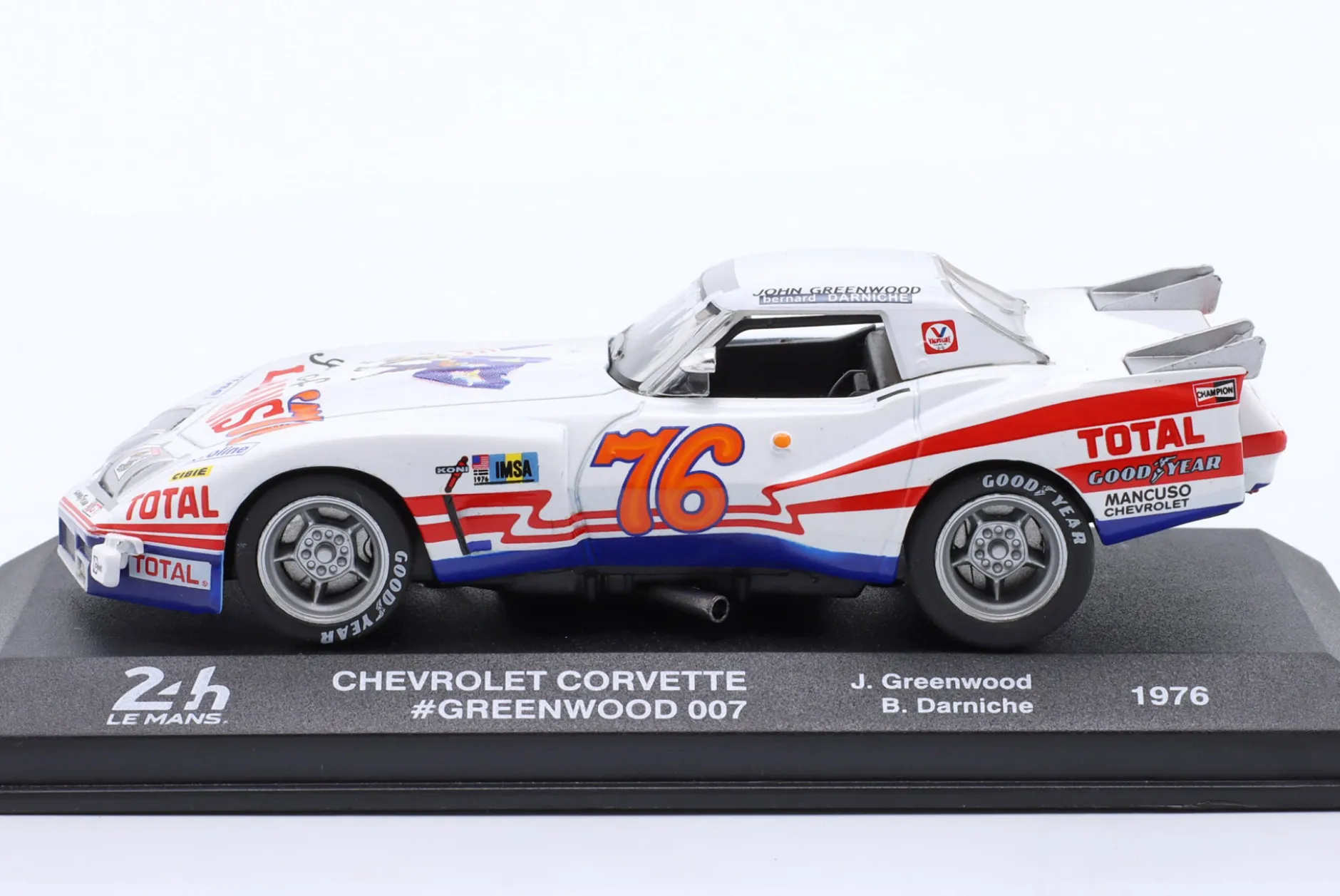 Chevrolet Corvette #76 24h LeMans 1976 Greenwood, Darniche 1:43 Altaya