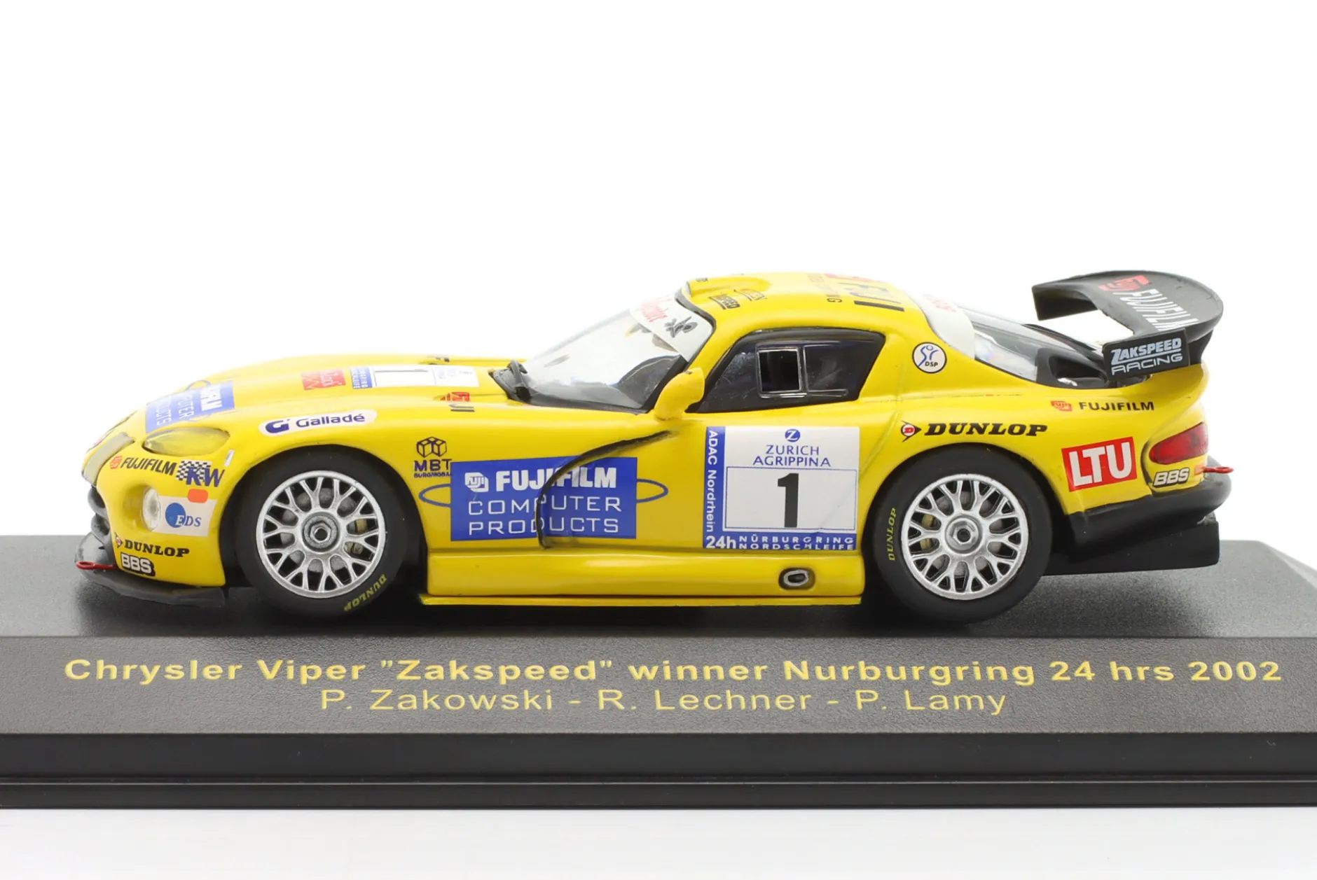 Chrysler Viper GTS-R #1 Sieger 24h Nürburgring 2002 Zakspeed Racing 1:43 Ixo