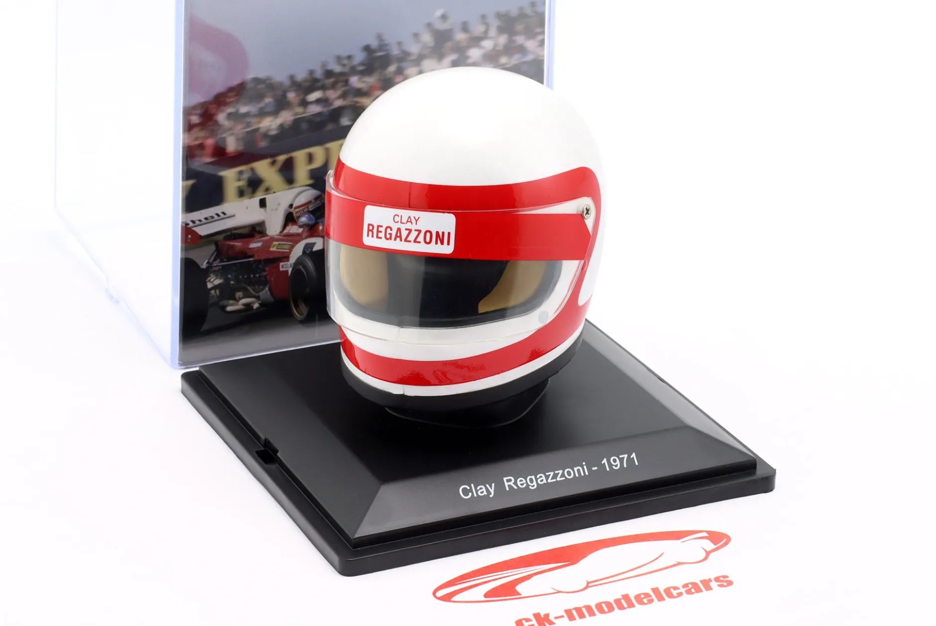 Clay Regazzoni #5 Scuderia Ferrari Formel 1 1971 Helm 1:5 Spark Editions