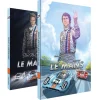 Comic-Set: Steve McQueen in LeMans + Und Steve McQueen erschuf LeMans / von Sandro Garbo