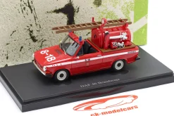 DAF 64 Feuerwehr Niederlande Baujahr 1974 rot 1:43 AutoCult