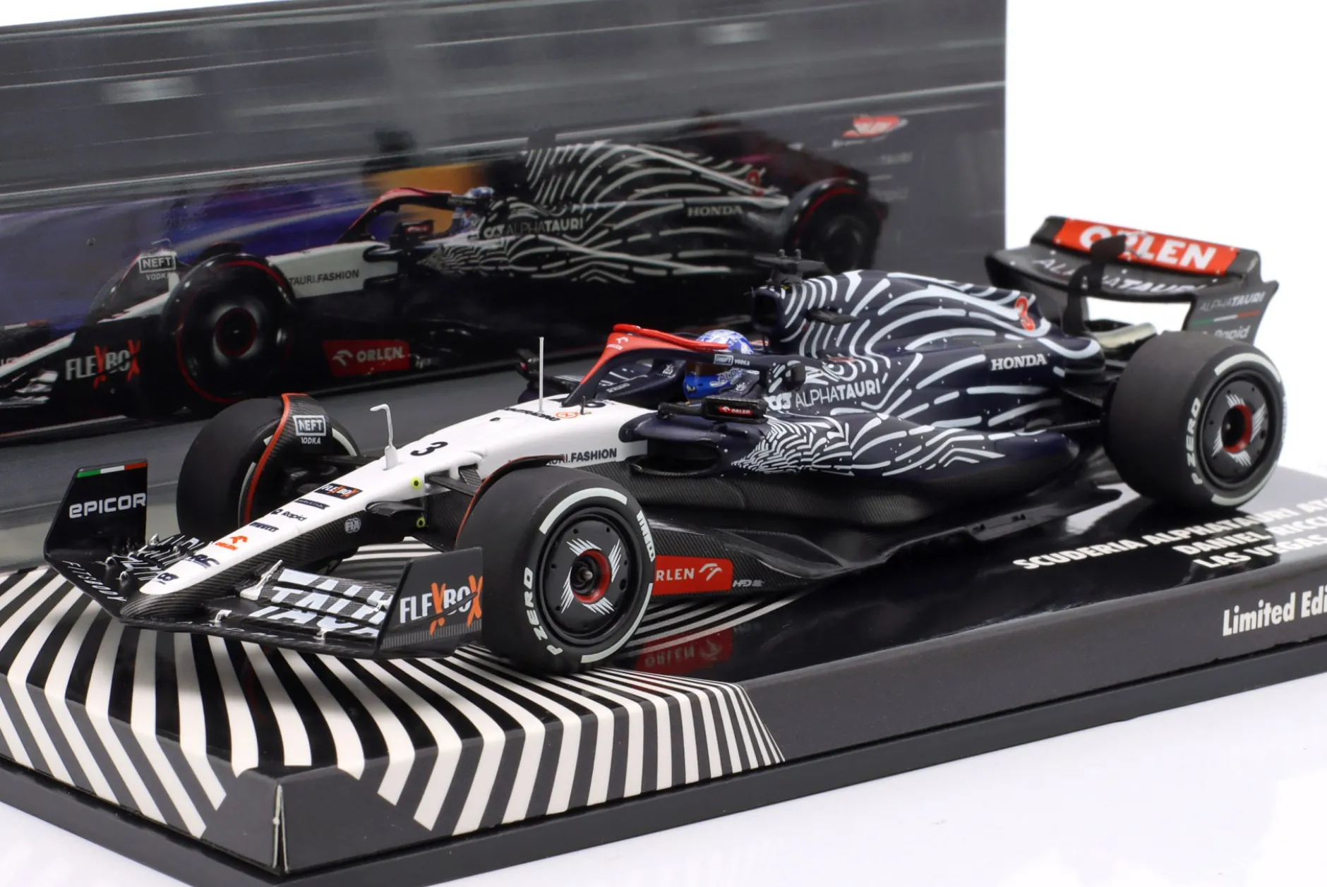 Daniel Ricciardo Alpha Tauri AT04 #3 Las Vegas GP Formel 1 2023 1:43 Minichamps