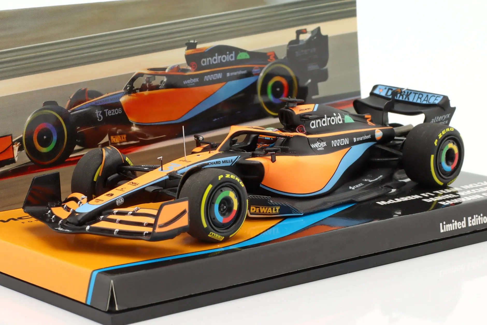Daniel Ricciardo McLaren MCL36 #3 Bahrain GP Formel 1 2022 1:43 Minichamps