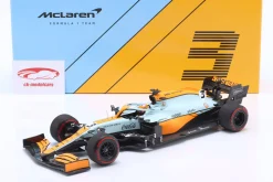 Daniel Ricciardo McLaren MCL35M Gulf #3 Monaco GP Formel 1 2021 1:18 Minichamps
