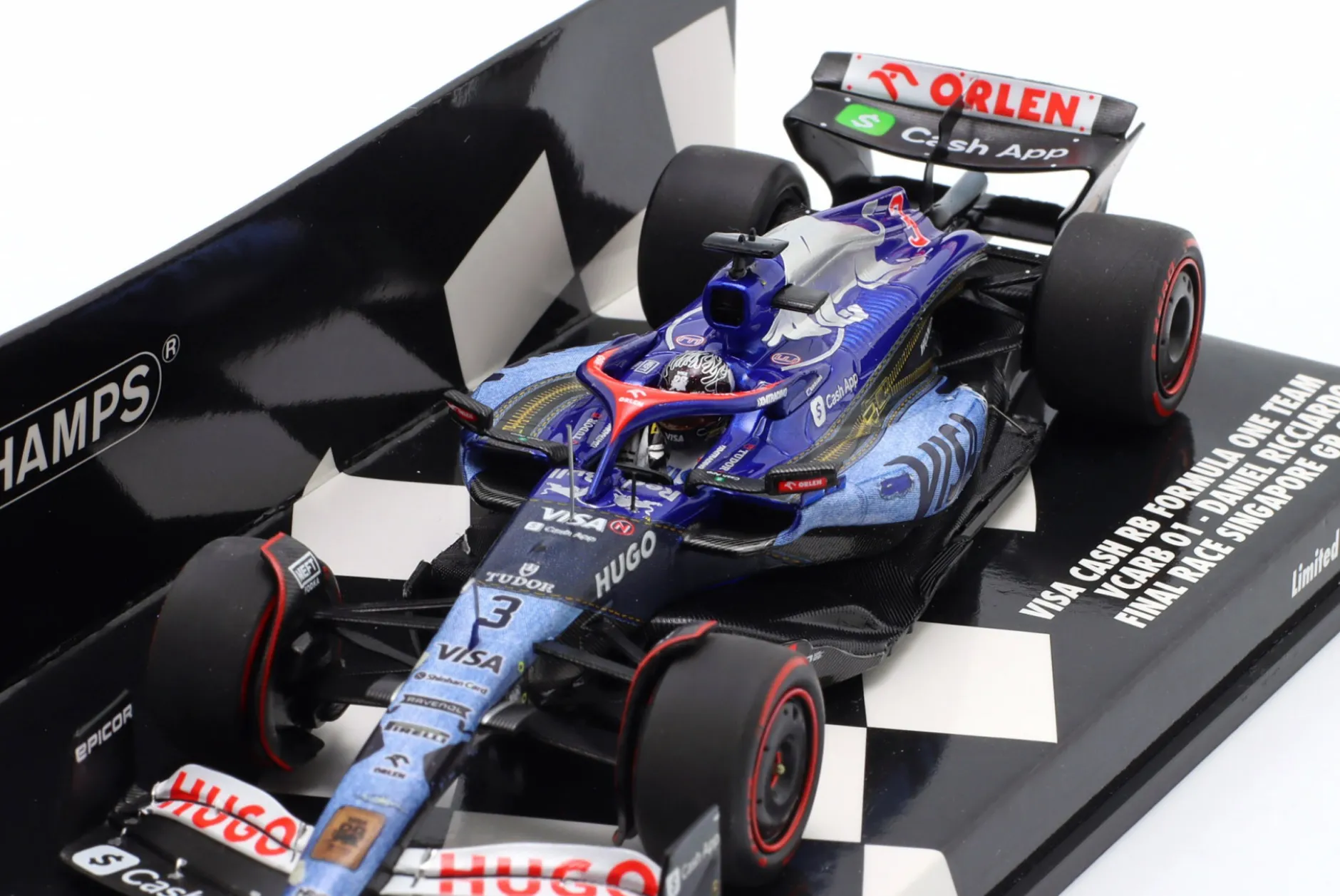 Daniel Ricciardo RB VCARB 01 #3 Singapur GP Formel 1 2024 1:43 Minichamps