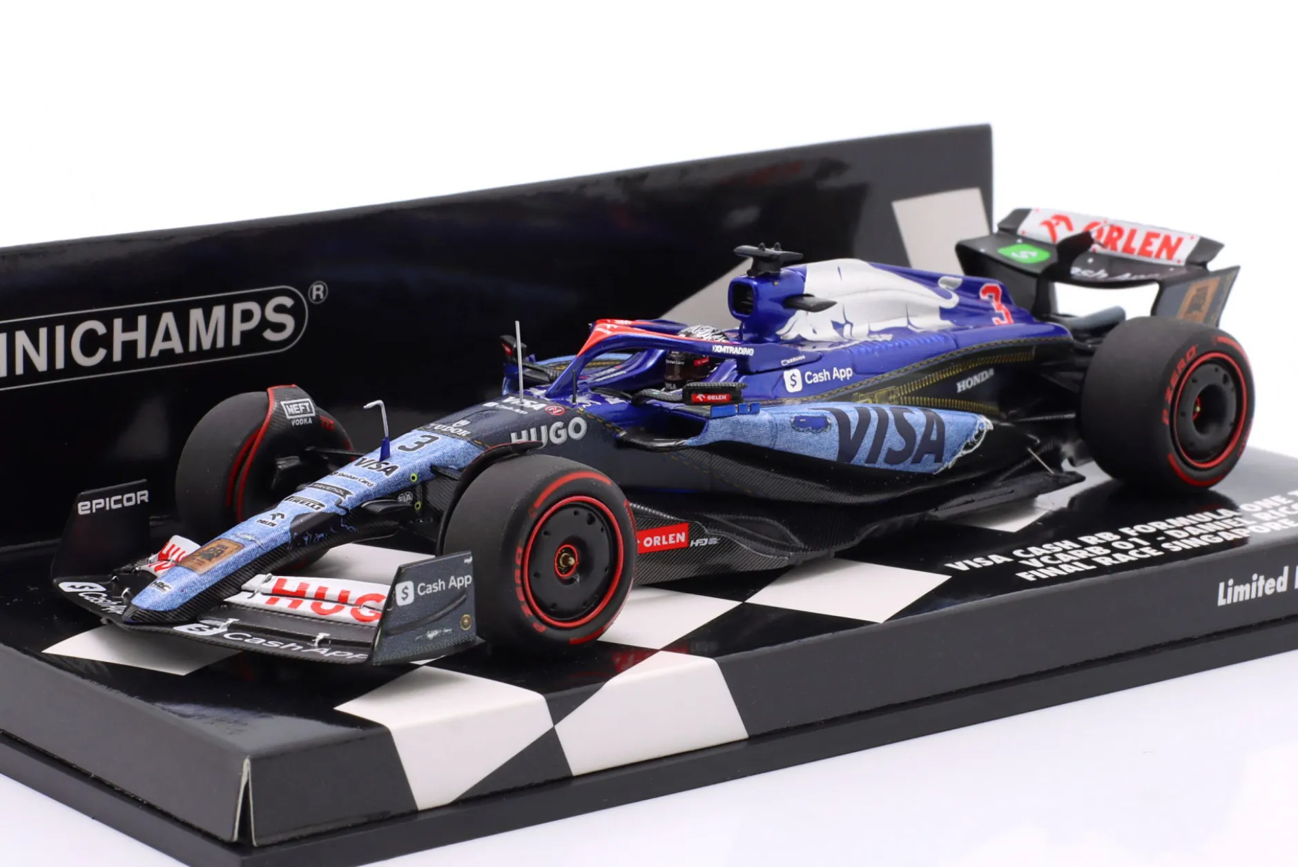Daniel Ricciardo RB VCARB 01 #3 Singapur GP Formel 1 2024 1:43 Minichamps