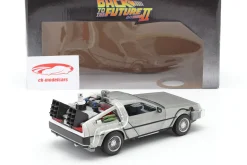 DeLorean Time Machine Flying Wheel Version Back to the Future II (1989) silber 1:24 Jada Toys
