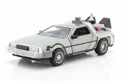 DeLorean Time Machine Flying Wheel Version Back to the Future II (1989) silber 1:24 Jada Toys